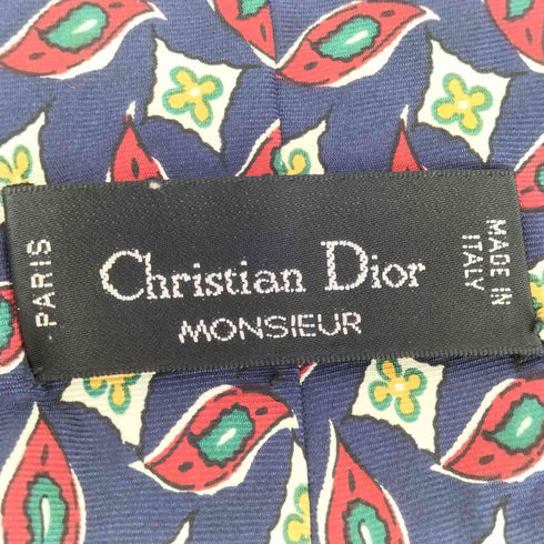 クリスチャンディオール Christian Dior 総柄シルクネクタイ メンズ