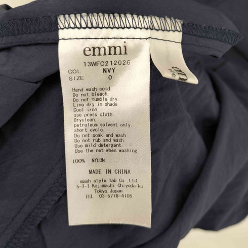 エミアトリエ emmi atelier ナイロン袖ギャザーワンピース レディース JPN:0