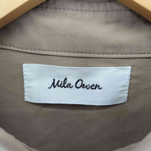 ミラオーウェン Mila Owen タックフレアロングシャツワンピース レディース FREE