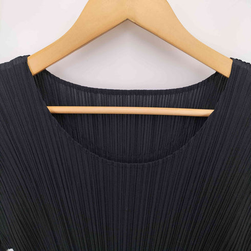 プリーツプリーズイッセイミヤケ PLEATS PLEASE ISSEY MIYAKE 22SS シワ加工 七分袖 プリーツワンピース レディース JPN:3