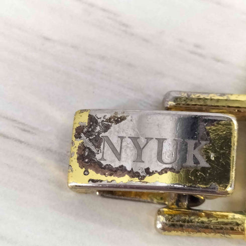 NYUK ゴールドチェーンネックレス メンズ ONE SIZE