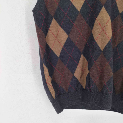 ブルックスブラザーズ 346 BROOKS BROTHERS アーガイルニットベスト メンズ JPN:M