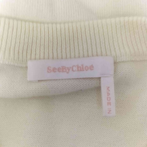 シーバイクロエ SEE BY CHLOE フリルクルーネックカーディガン レディース import:XS