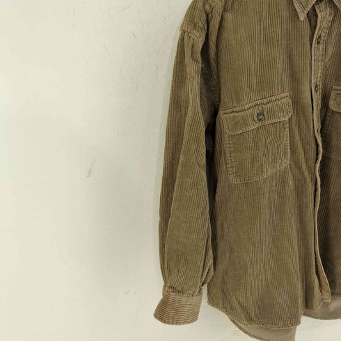 TOWNS COMFORT 太畝コーデュロイ レギュラーカラーシャツ メンズ L