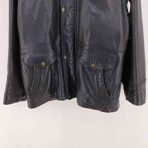 トミーヒルフィガー TOMMY HILFIGER レザーハーフコート メンズ import:L