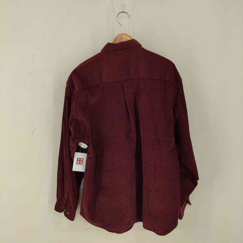 エディーバウアー Eddie Bauer コーデュロイ ヘリンボーン BDシャツ メンズ import:L