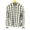 ザラ ZARA ラメ糸混レーヨンオンブレチェックシャツ レディース L