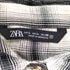 ザラ ZARA ラメ糸混レーヨンオンブレチェックシャツ レディース L