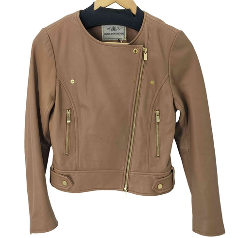 グレースコンチネンタル GRACE CONTINENTAL ノーカラーライダースジャケット レディース JPN:2