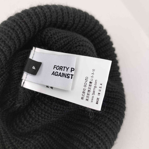 フォーティーパーセントアゲインストライツ FORTY PERCENTS AGAINST RIGHTS MY LIFE IS MY LIFE BEANIE メンズ
