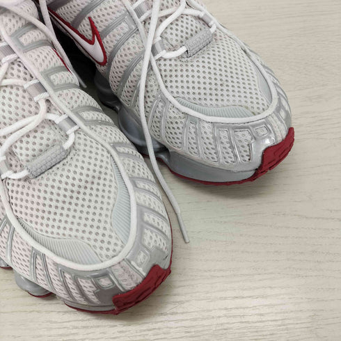 ナイキ NIKE W SHOX TL PLATINUM TINT/WHITE-GYM RED メンズ JPN:28
