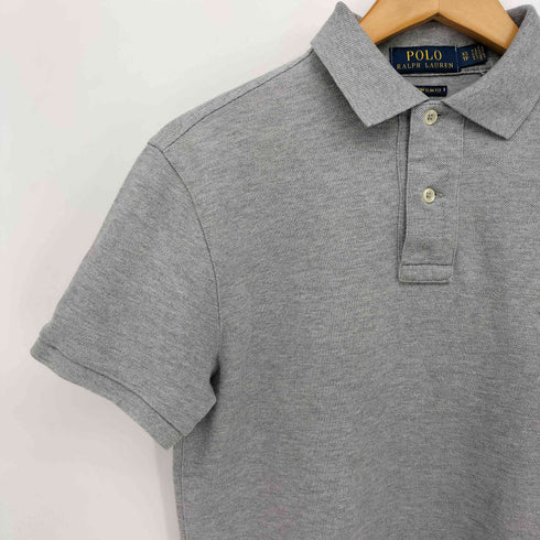 ポロラルフローレン POLO RALPH LAUREN CUSTOM SLIM FIT ポニー刺繍 S/S ポロシャツ メンズ import:XS