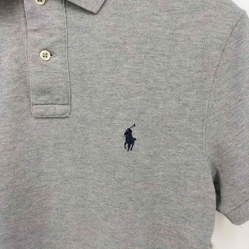 ポロラルフローレン POLO RALPH LAUREN CUSTOM SLIM FIT ポニー刺繍 S/S ポロシャツ メンズ import:XS