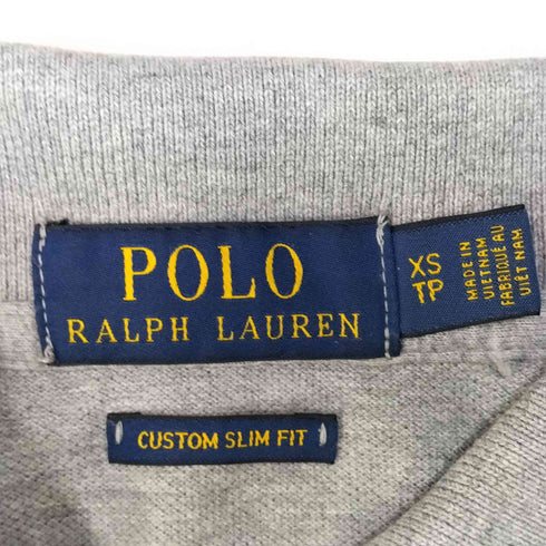 ポロラルフローレン POLO RALPH LAUREN CUSTOM SLIM FIT ポニー刺繍 S/S ポロシャツ メンズ import:XS