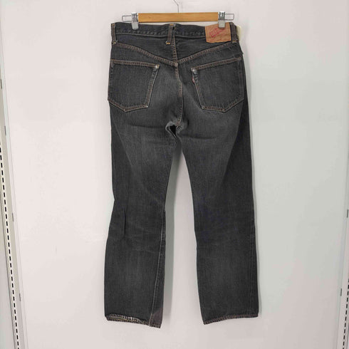 ドゥニーム Denime ボタンフライブラックデニムパンツ メンズ US:32-33