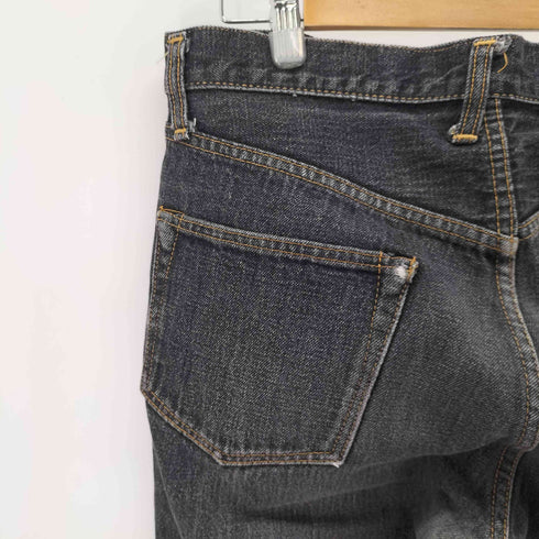 ドゥニーム Denime ボタンフライブラックデニムパンツ メンズ US:32-33