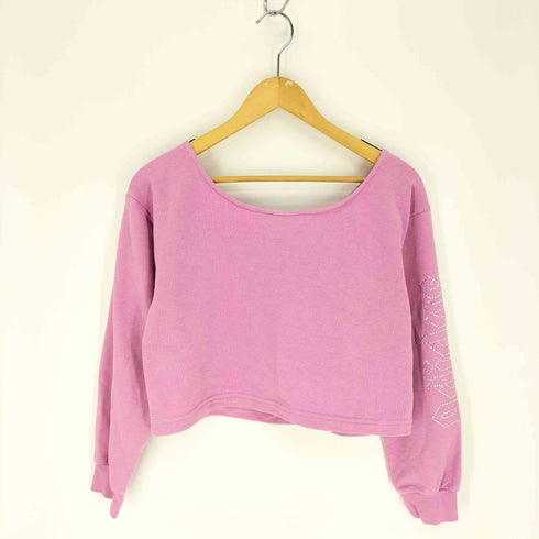 アディダスオリジナルス adidas Originals LUXE SLOUCHY CREW スウェット ラインストーンロゴスウェット レディース JPN:S