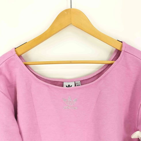 アディダスオリジナルス adidas Originals LUXE SLOUCHY CREW スウェット ラインストーンロゴスウェット レディース JPN:S