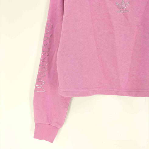 アディダスオリジナルス adidas Originals LUXE SLOUCHY CREW スウェット ラインストーンロゴスウェット レディース JPN:S
