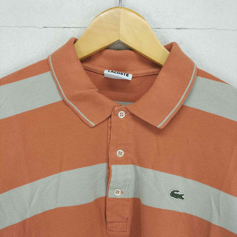 ラコステ LACOSTE ボーダー柄ポロシャツ メンズ 6