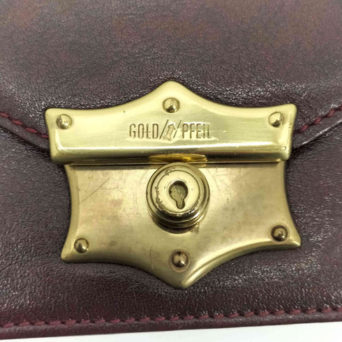 GOLD PFEIL レザーショルダーバッグ レディース