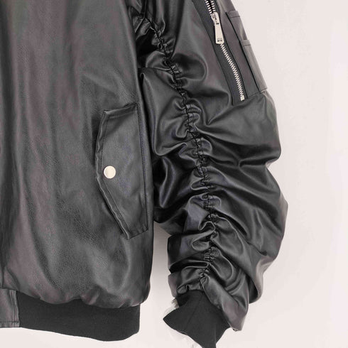 ANSWER ME フェイクレザージャケット メンズ JPN:XL