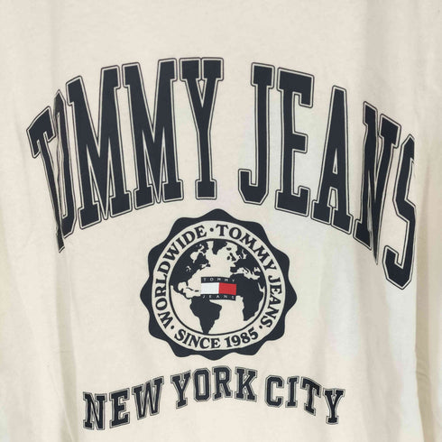 トミージーンズ tommy jeans フロントプリントクルーネックTシャツ メンズ JPN:L