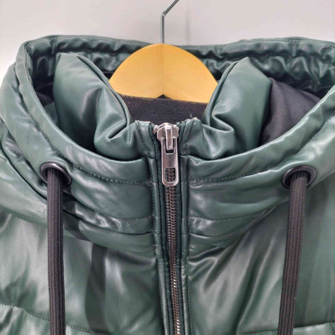 ザラ ZARA FAUX LEATHER PUFFER JACKET メンズ 28