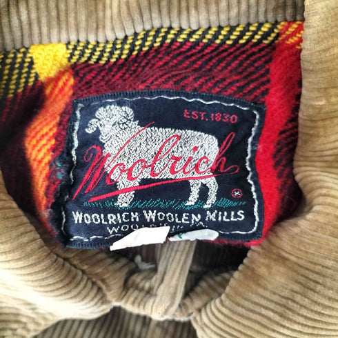 ウールリッチ WOOLRICH 60S 裏地チェックコーデュロイジャケット メンズ 38