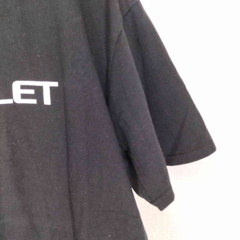企業ロゴプリントクルーネックTシャツ メンズ