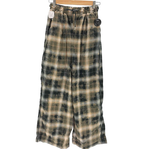 メゾンスペシャル MAISON SPECIAL Bleach Plaid Pattern Easy Pants レディース JPN:36