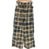 メゾンスペシャル MAISON SPECIAL Bleach Plaid Pattern Easy Pants レディース JPN:36