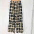 メゾンスペシャル MAISON SPECIAL Bleach Plaid Pattern Easy Pants レディース JPN:36