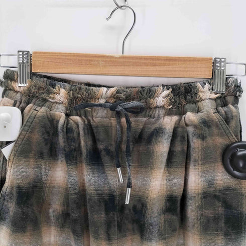 メゾンスペシャル MAISON SPECIAL Bleach Plaid Pattern Easy Pants レディース JPN:36