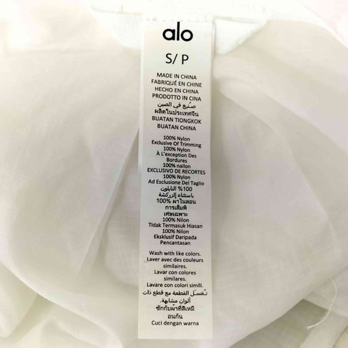 alo yoga シアーナイロンジップパーカー レディース import:S