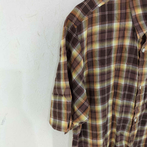 ステューシー Stussy 00S ワンポイントロゴ刺繍 S/S チェックシャツ メンズ JPN:XL