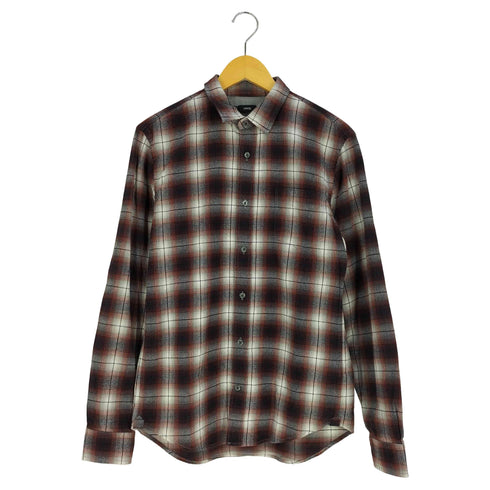 ヴィンス VINCE チェック柄 コットン フランネルシャツ ネルシャツ メンズ import:S