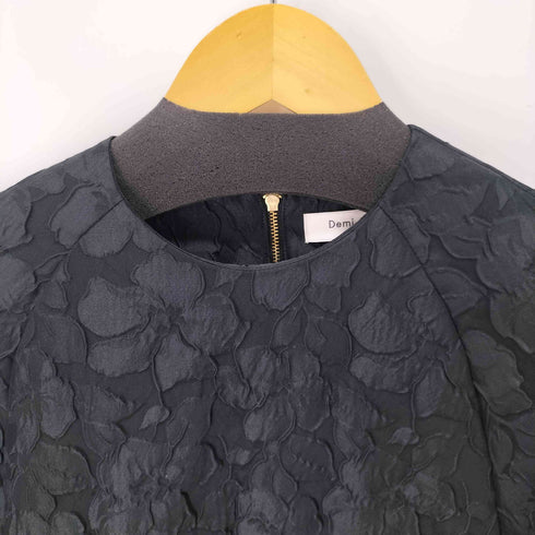 デミルクスビームス Demi-Luxe BEAMS ジャカード ペプラムブラウス レディース JPN:36