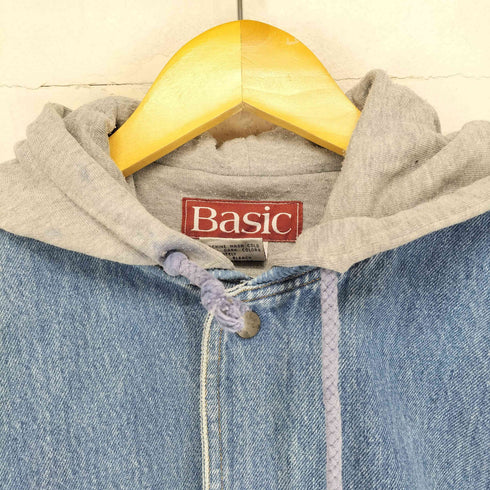 Basic フーディーデニムスタジャン メンズ JPN:L