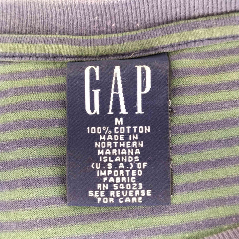 ギャップ Gap 90s OLD GAP ボーダー柄クルーネックカットソー メンズ JPN:M
