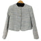 ザラ ZARA ツイード ショートテクスチャージャケット レディース import:S