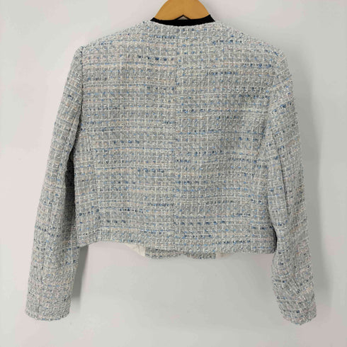 ザラ ZARA ツイード ショートテクスチャージャケット レディース import:S