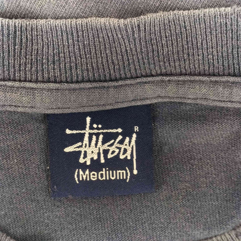 ステューシー Stussy 90s 紺タグ グラフィックプリントクルーネックTシャツ 裾袖シングル メンズ JPN:M