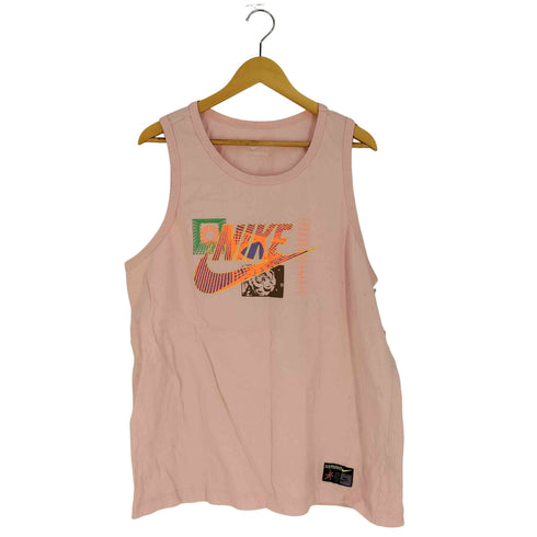 ナイキ NIKE THE NIKE TEE Big & Tall Pink Tank Tops プリント タンクトップ メンズ import:XL