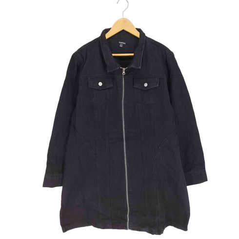 BOOHOO デニムジップワンピース レディース UK20
