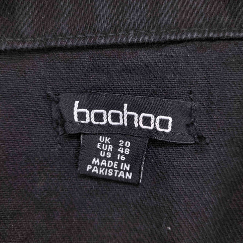 BOOHOO デニムジップワンピース レディース UK20
