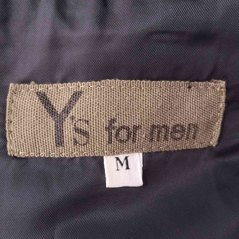 ワイズフォーメン Ys for men 80s 茶タグ ダブルブレスト ヘリンボーン柄 パワーショルダー ウールテーラードジャケット メンズ JPN:M