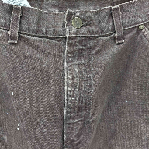 カーハート Carhartt ペンキリメイク ダック地ダブルニー ペインターパンツ メンズ 33/32