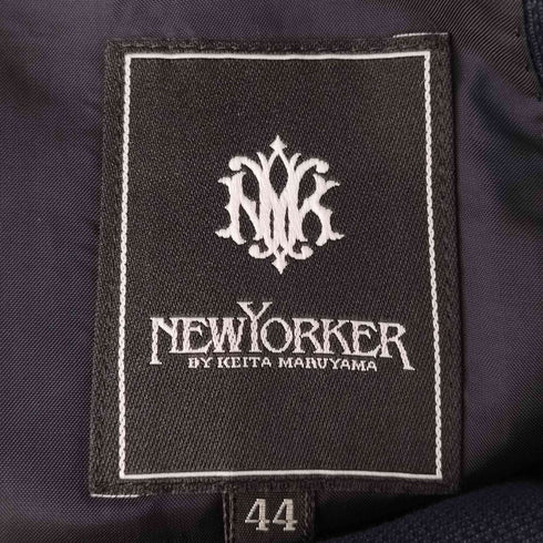 ニューヨーカー NEWYORKER ノッチドラペル シースルー 2B テーラードジャケット メンズ 44R