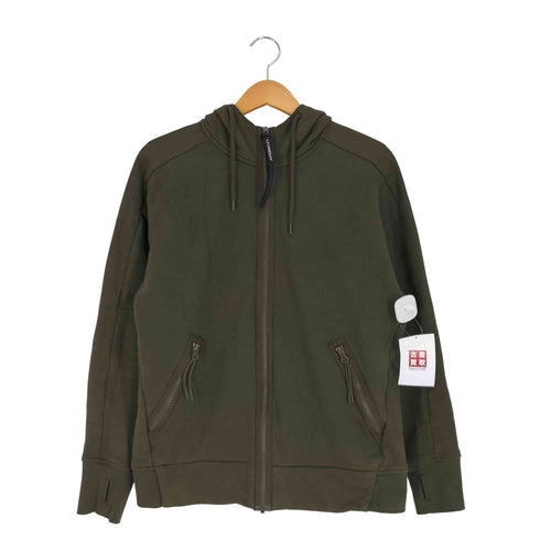 シーピーカンパニー C.P.COMPANY DIAGONAL RAISED FLEECE GOGGLE ZIPPED HOODED SWEATSHIRT ゴーグル ジップアップパーカー メンズ import:S
